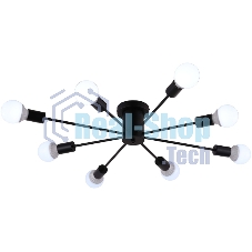 Светильник Ambrella light TR80411/8 BK черный E27/8 max 60W D950*150