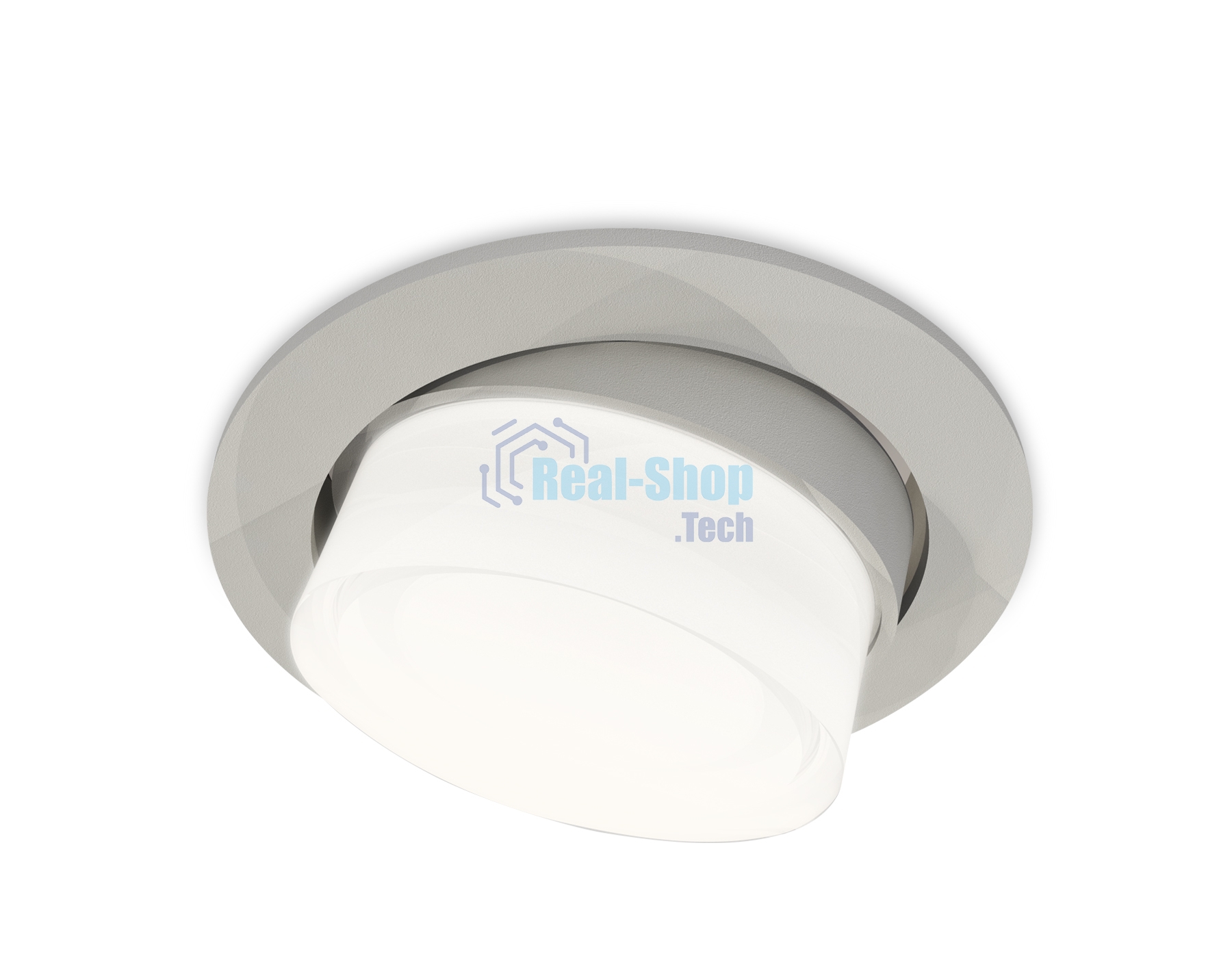 Комплект встраиваемого поворотного светильника Ambrella light XC7653080 SGR/FR/CL серый песок/белый матовый/прозрачный MR16 GU5.3 (C7653, N7160)