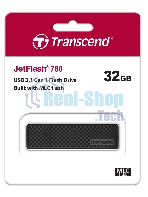 Флешка USB Transcend JetFlash 780 (TS32GJF780), 32Gb, USB 3.0, R/W 210/75, черный/серебристый