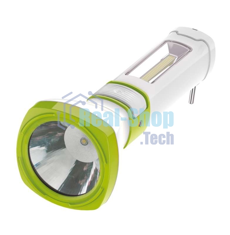 Фонарь светодиодный аккум. Космос 5W LED 3 режима бок. панель COB 3Вт с зарядным устройством