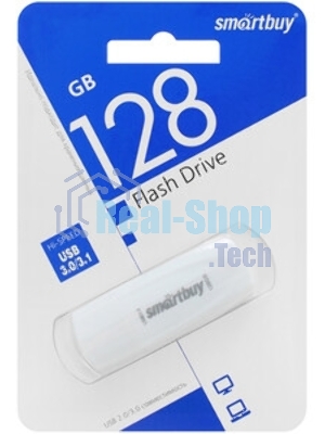 Флешка USB Smartbuy Scout white (SB128GB3SCW), 128Gb, USB 3.0, R/W 100/40, белый