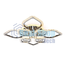 Светильник Ambrella light FA2835/4+4 DCH черный хром 3000K/4200K/6400K 118W 750*750*120 (ПДУ РАДИО 2.4G)