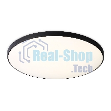 Потолочный светодиодный светильник Ambrella light FZ1226 BK черный IP44 24W 4200K D372*55 (Без ПДУ)
