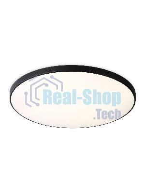 Потолочный светодиодный светильник Ambrella light FZ1226 BK черный IP44 24W 4200K D372*55 (Без ПДУ)