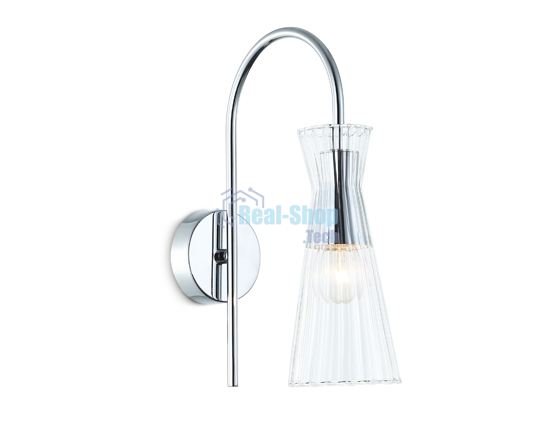 Настенный светильник Ambrella light LH55655 СH/CL хром/прозрачный E14 max 40W 220*90*300