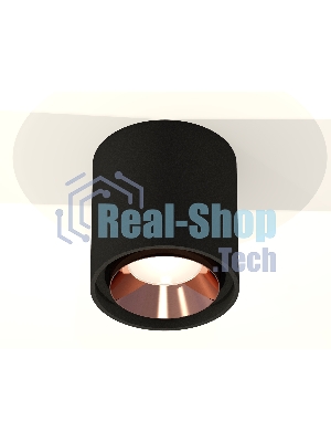 Светильник Ambrella Light XS7723005 SBK/PPG черный песок/золото розовое полированное MR16 GU5.3 (C7723, N7035)
