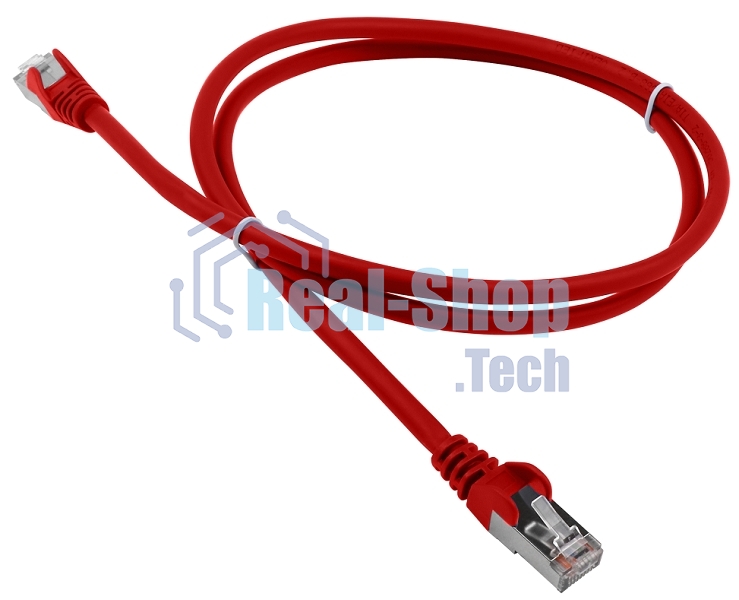 Патч-корд LANMASTER LSZH FTP кат.5e, 1.0 м, красный