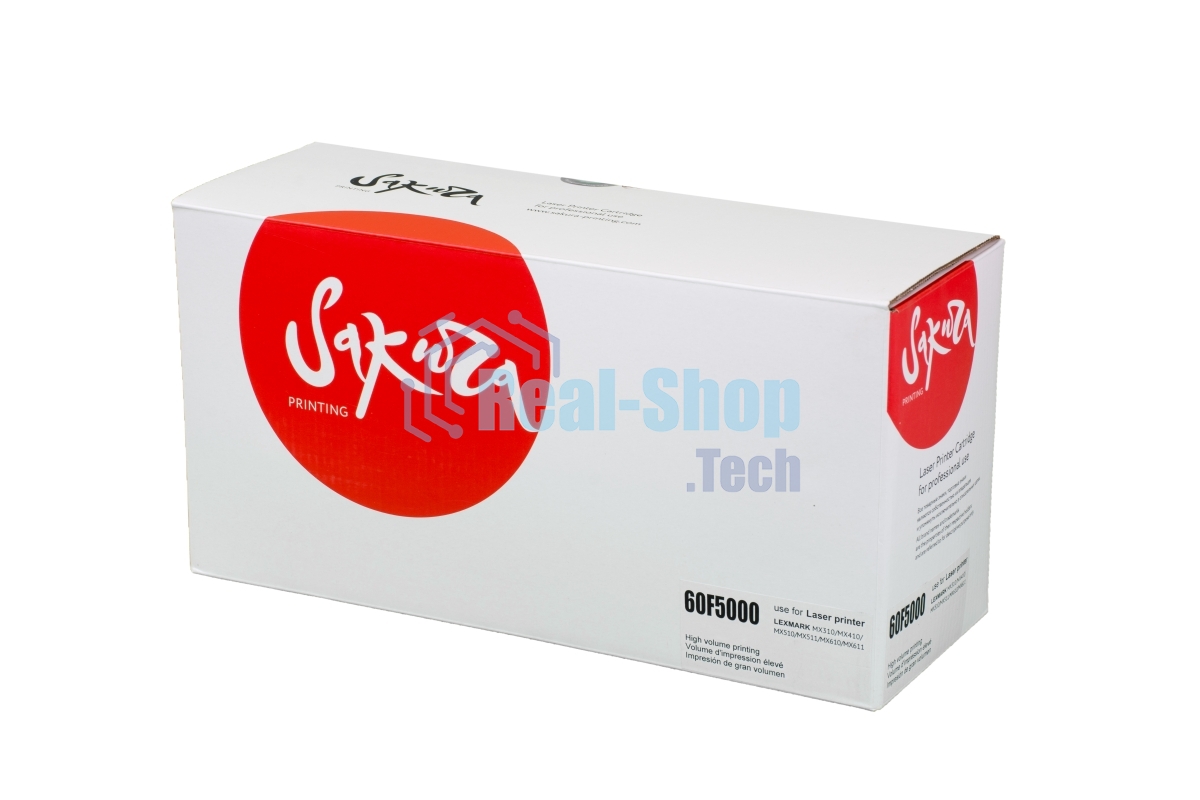 Картридж Sakura 60F5000 для Lexmark MX310/410/510/511/611, черный, 2 500 к.