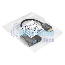 Кабель-переходник HDMI-VGA ExeGate EX-HDMIM-VGAF-0.2 (19M/15F, 0,2м)