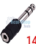 Переходник miniJack 3,5 мм - на Jack 6,3 мм