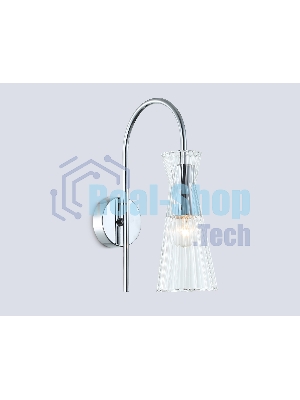 Настенный светильник Ambrella light LH55655 СH/CL хром/прозрачный E14 max 40W 220*90*300