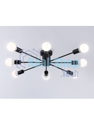 Светильник Ambrella light TR80411/8 BK черный E27/8 max 60W D950*150