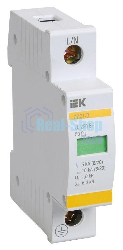 Ограничитель перенапряжения ОПС1-B 1P IEK MOP20-1-B