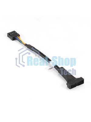 Кабель-переходник USB 2.0-USB 3.0 ExeGate EX-CC-U3U2-0.15 (9pin(F)/19pin(M), 0,15м)