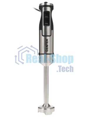 Блендер погружной Centek CT-1338 серебристый/черный, 1300 Вт, плавная регулировка, турбо