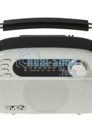 Радиоприемник белый SVEN SRP-505 (4 Вт, FM/AM/SW, USB, SD/microSD, Bluetooth, 1200 мАч)