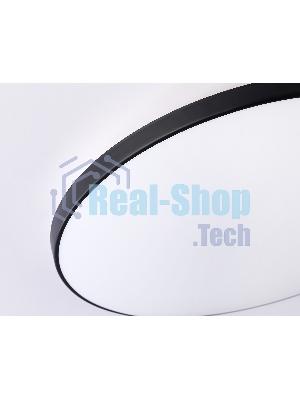 Потолочный светодиодный светильник Ambrella light FZ1226 BK черный IP44 24W 4200K D372*55 (Без ПДУ)