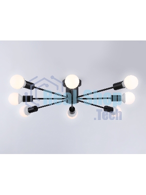 Светильник Ambrella light TR80411/8 BK черный E27/8 max 60W D950*150
