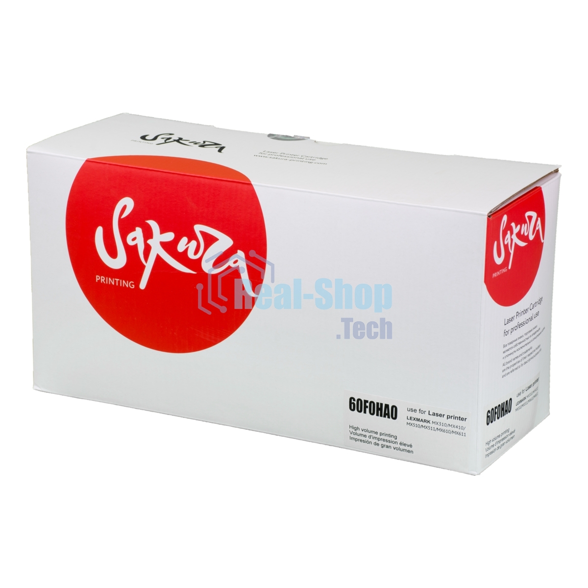 Картридж лазерный Sakura 60F0HA0 для Lexmark MX310/410, черный, 10 000 к.
