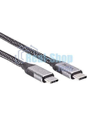 Кабель VCOM USB3.2 Gen2X2, CM->CM, 20Gbs, 100WT, 4KX60Hz, All shell, 1,5 м