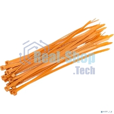 Стяжка кабельная Rexant нейлоновая 200x4,8 мм, коричнево-золотая (RAL8001) (100 шт/уп)