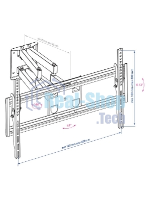 Кронштейн для телевизора Arm Media PT-16 NEW черный, 22