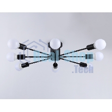 Светильник Ambrella light TR80411/8 BK черный E27/8 max 60W D950*150