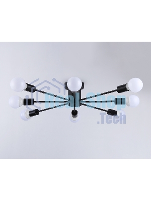 Светильник Ambrella light TR80411/8 BK черный E27/8 max 60W D950*150