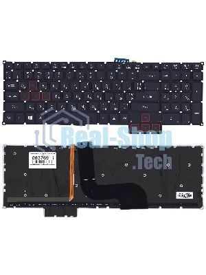 Клавиатура для ноутбука Acer Predator 15 G9-591 черная с подсветкой
