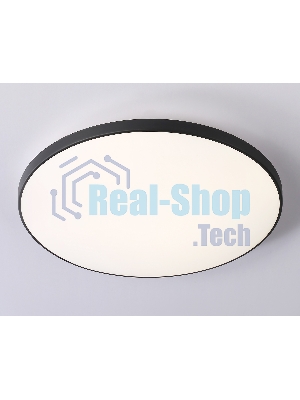 Потолочный светодиодный светильник Ambrella light FZ1226 BK черный IP44 24W 4200K D372*55 (Без ПДУ)