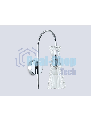 Настенный светильник Ambrella light LH55655 СH/CL хром/прозрачный E14 max 40W 220*90*300