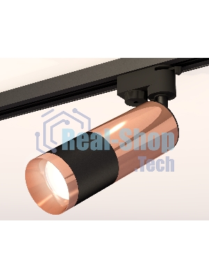Светильник Ambrella light XT6302060 SBK/PPG черный песок/золото розовое полированное MR16 GU5.3