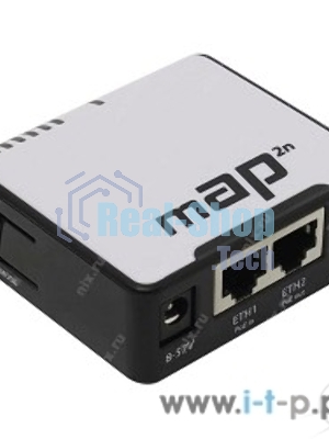 Беспроводной маршрутизатор MikroTik RBmAP2nD 802.11n 300Mbps 2.4 ГГц -1xLAN PoE белый