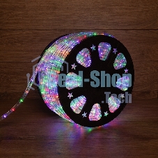 Дюралайт Neon-night LED, свечение с динамикой (3W) - мульти (RYGb), 24 LED/м, бухта 100м