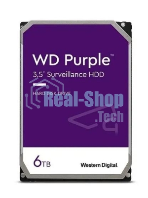Жесткий диск Western Digital 6Tb SATA-IIISurveillance Purple (5400rpm) 256Mb 3.5