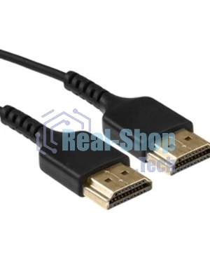 Кабель HDMI Wize WAVC-HDMIUS-0.2M 0.2 м, v.2.0, 19M/19M, 4K/60 Hz 4:4:4, 36 AWG, HDCP 2.2,ультратонкий, позол.разъемы, черный, пакет
