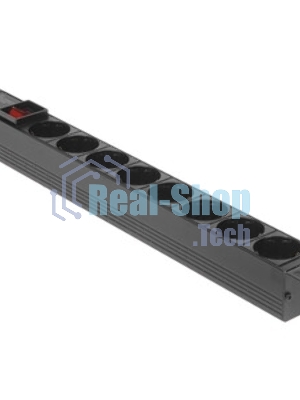 Блок розеток горизонтальный ExeGate ServerPro PDU-19H801 Al-8S-C14-SW, 19