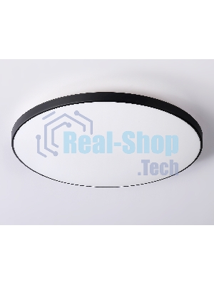 Потолочный светодиодный светильник Ambrella light FZ1226 BK черный IP44 24W 4200K D372*55 (Без ПДУ)