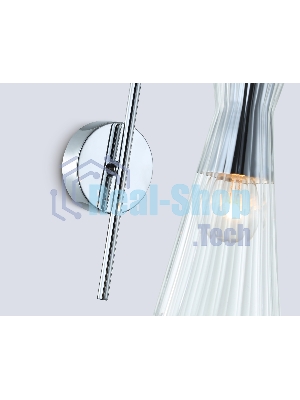 Настенный светильник Ambrella light LH55655 СH/CL хром/прозрачный E14 max 40W 220*90*300