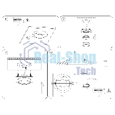 Светильник встраиваемый Ambrella light TN6737 WH белый IP44 GX53 110*110*57