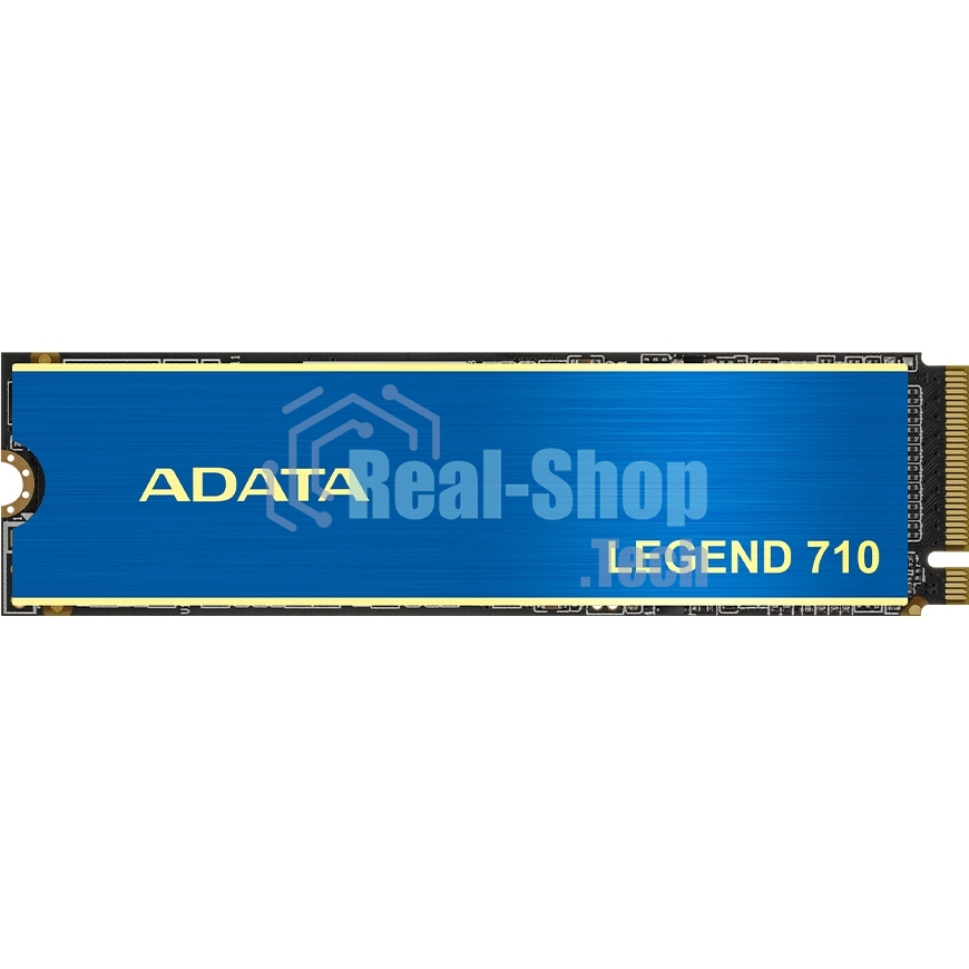 Накопитель SSD ADATA LEGEND 710, 256Gb, PCIe 3.0 x4, M.2 2280, NVMe, R/W 2100/1000, с радиатором