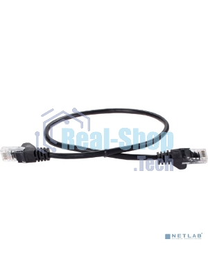 Патч-корд литой AOpen ANP511 0.5M BK UTP cat.5е 0,5м черный