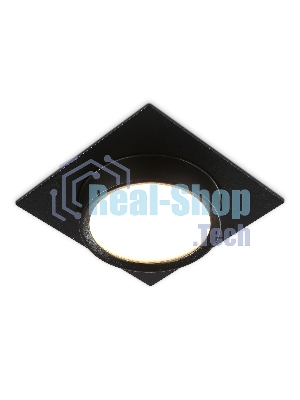 Светильник встраиваемый Ambrella light TN6739 BK черный IP44 GX53 110*110*57