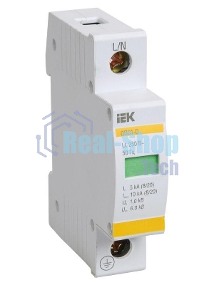 Ограничитель перенапряжения ОПС1-C 1P IEK MOP20-1-C