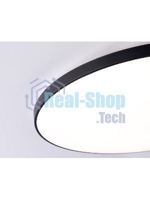 Потолочный светодиодный светильник Ambrella light FZ1227 BK черный IP44 43W 4200K D455*60 (Без ПДУ)