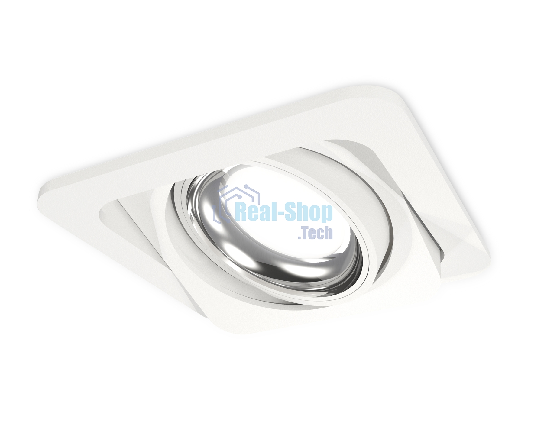 Комплект встраиваемого поворотного светильника Ambrella light XC7658002 SWH/PSL белый песок/серебро полированное MR16 GU5.3 (C7658, N7022)