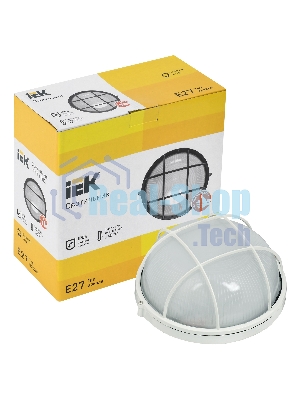 Светильник IEK LNPP0-1102-1-100-K01 НПП1102 белый/круг с реш. 100Вт IP54 IEK