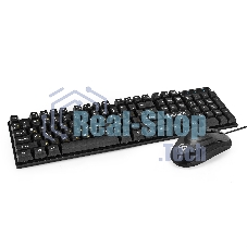 Комплект клавиатура+мышь ExeGate Professional Standard Combo MK110 проводной, USB, 1000 DPI, чёрный
