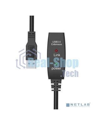 Кабель-адаптер USB3.0-repeater Aopen, удлинительный активный Am-->Af 5м QUST/qust ACU827A-5M