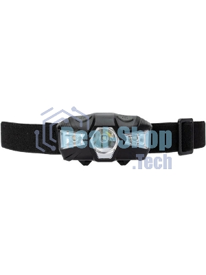 Фонарь налобный 1Вт LED+красн. 1xAA (R6) корпус ABS-пластик регулируемый эласт. ремешок КОСМОС KOC517B